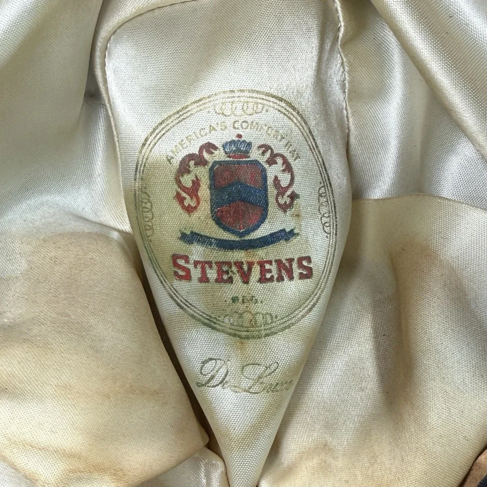 Vintage 1950s Stevens Lee Brown Felt Fedora‎ Hat 7 1/4 USA